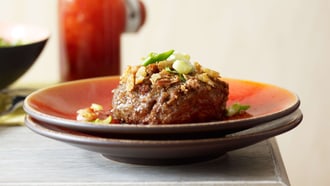 Burger de bœuf façon asiatique