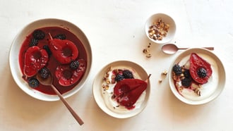 Compote de mûres aux poires