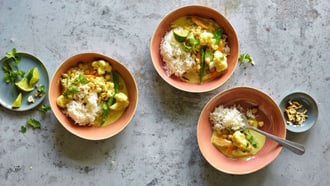 Curry de légumes avec pois chiches