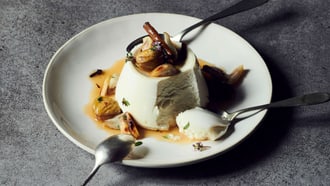 Ricotta avec marrons au miel