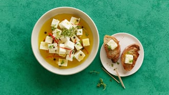 Marinierter Feta