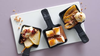 Trois desserts à réaliser sur le gril de table