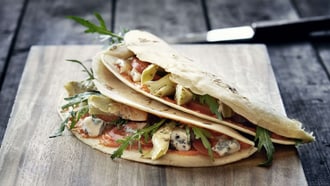 Piadina aux quarts d’artichaut