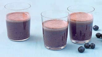 Frappè ai mirtilli e al cioccolato