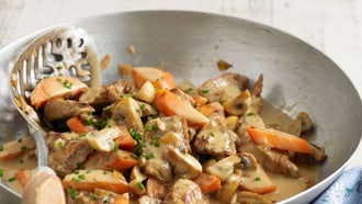 Sminuzzato di vitello alle carote