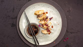 Gyoza ripieni di carne