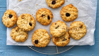Cookies all'avena e ai cranberry