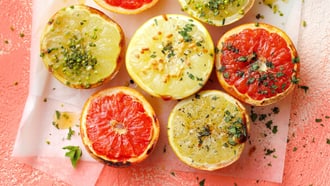 Gebackene Grapefruit