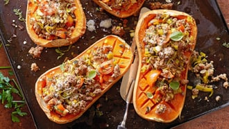 Courge butternut farcie