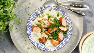 Salade de cervelas et de chou-rave