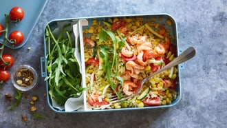 Eblysalat mit Krebsschwänzen