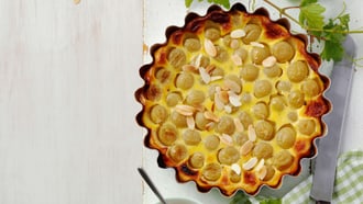 Torta all’uva e alla vaniglia
