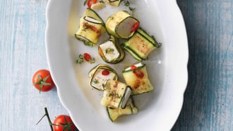 Zucchetti-Käse-Häppchen