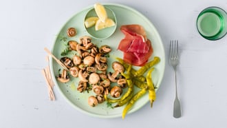 Champignon al forno con aglio