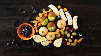 Plateau de fruits d'Halloween