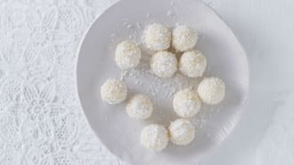 Truffes al cocco e alla macadamia