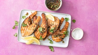Lachstranche mit Sesammarinade