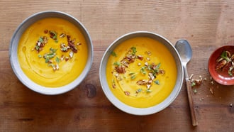 Kürbissuppe mit Ingwer