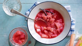 Compote de rhubarbe