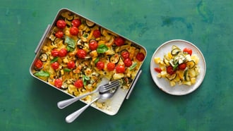 Gratin de pommes de terre aux courgettes
