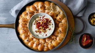 Couronne de pain à la poêle
