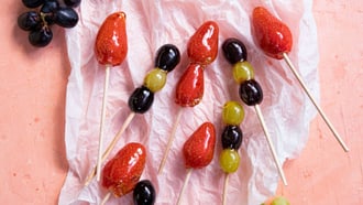 Kandierte Fruchtspiesse