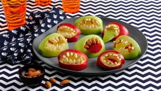Monster-Apfel-Münder