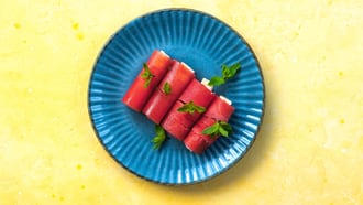 Rotolini di anguria alla feta
