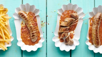 Saucisse au curry grillée