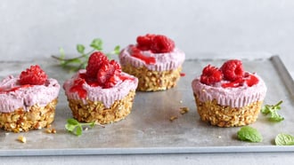 Mini cheesecake ai lamponi