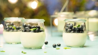 Limetten-Panna-cotta