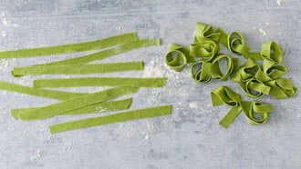 Pappardelle all’aglio orsino fatte in casa