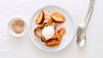 Pain perdu végan avec glace vanille
