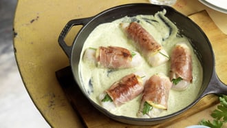 Fisch-Saltimbocca mit Zitrone