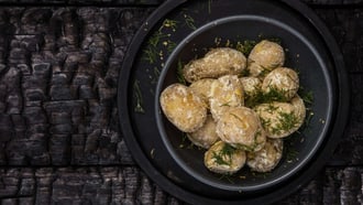 Papas arrugadas au citron