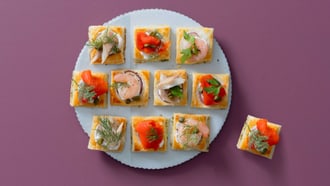 Cuscinetti di sfoglia con pesce