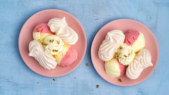 Meringa con gelato