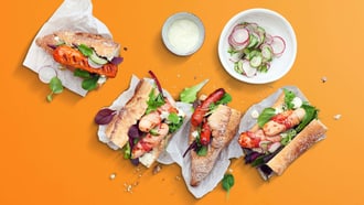 Grillwurst-Baguette