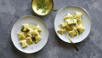 Maultaschen mit Fisch