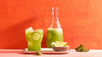 Gurken-Limetten-Agua-fresca