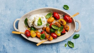 Grilltomaten-Mozzarella-Salat