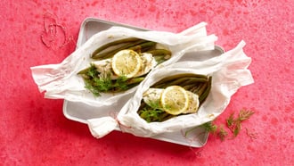 Fischfilets mit Bohnen
