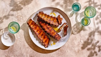 Costine marinate alla griglia