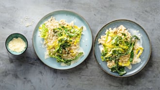 Spätzli mit Wirzgemüse