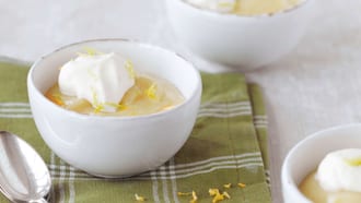 Crema al succo di mele e limone