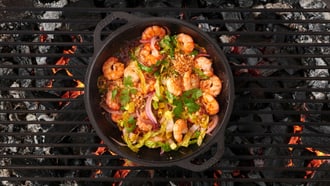 Crevetten mit Chili und Panko