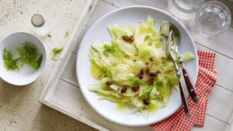 Carpaccio de fenouil à la poire