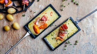 Raclette d'été sur le gril