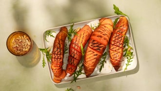 Hasselback-Süsskartoffeln