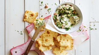 Sfoglie avec dip à l'artichaut